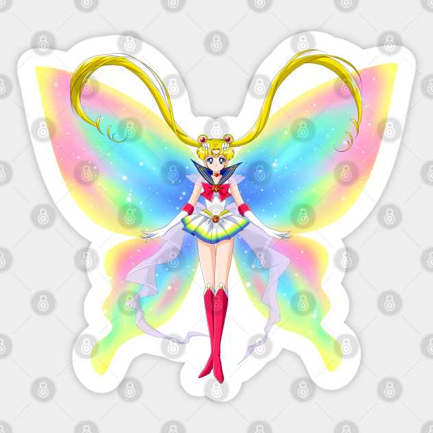 Super Sailor moon butterfly - Sailor Moon - Sticker | TeePublic